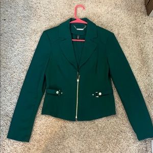 White House Black Market Green Blazer size 4
